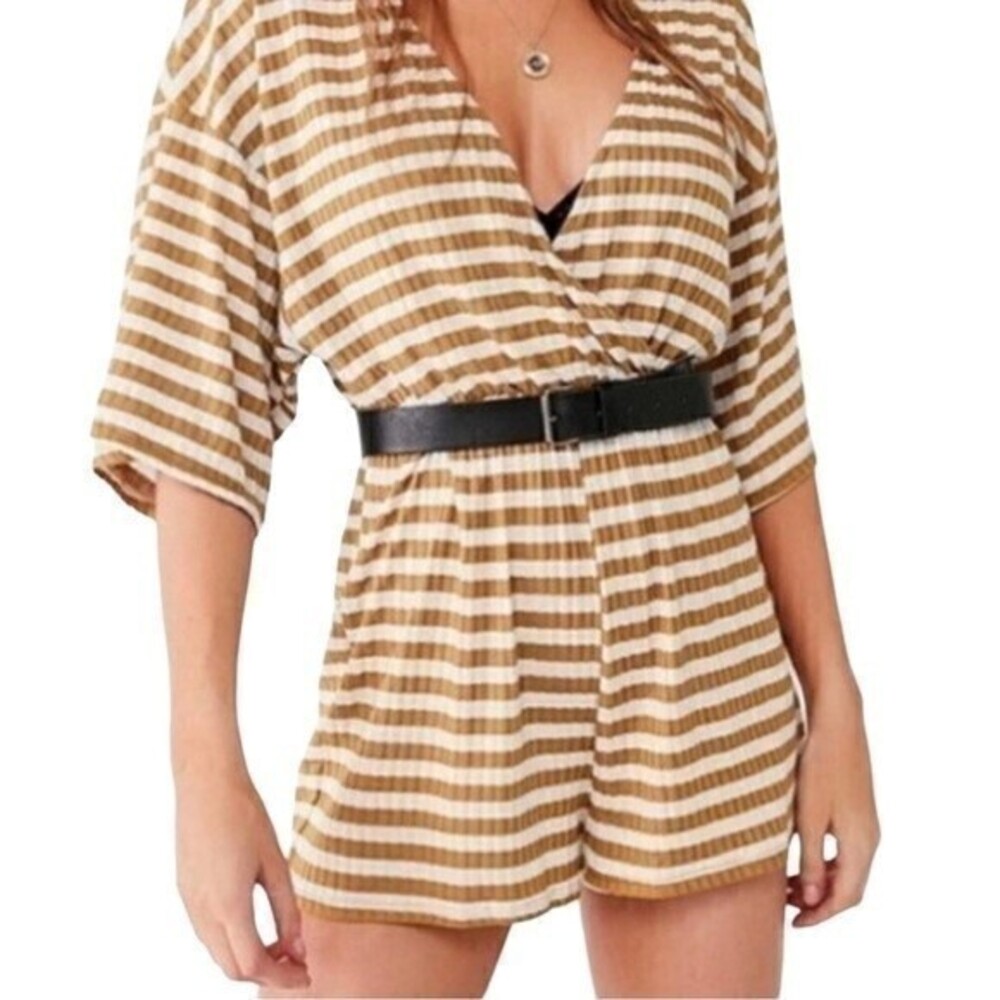 Urban Outfitters Fall Stripe Romper